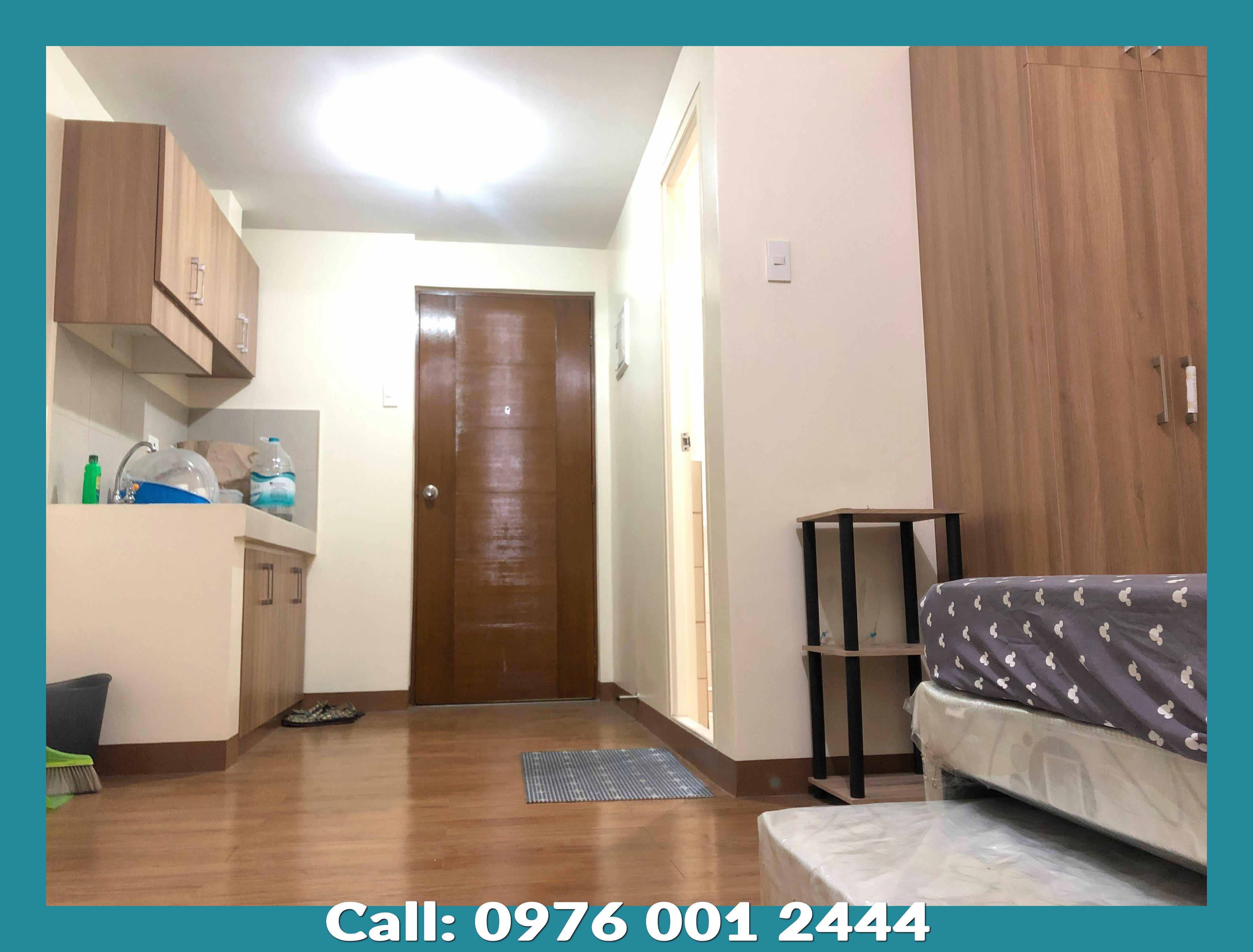 Cityland Pines Peak Tower 2, Affordable Studio unit with Aircon for rent Mandaluyong near Ortigas, Makati & BGC -Semi-furnished