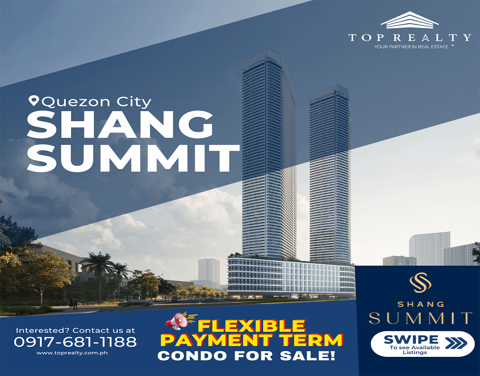 Shang Summit by Shang Properties Quezon City, Metro Manila Condo for Sale