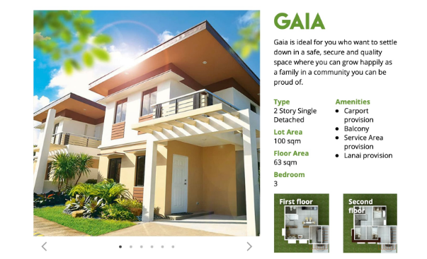 3 BR Gaia Model House Unit Preselling Single Detached House and Lots package for Sale in Dasmarinas Cavite by P.A Properties Hankyu Hanshin