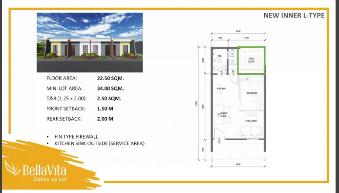 1 BR Bungalow Type Pre-selling House and Lots package for Sale in Lipa Batangas by Bella Vita Land Corp.