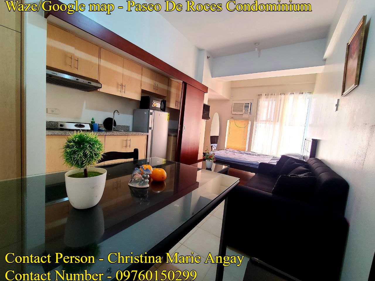 Condo Unit (studio type) WITH or WITHOUT Parking for RENT (FULLY FURNISHED) - Makati Chino Roces