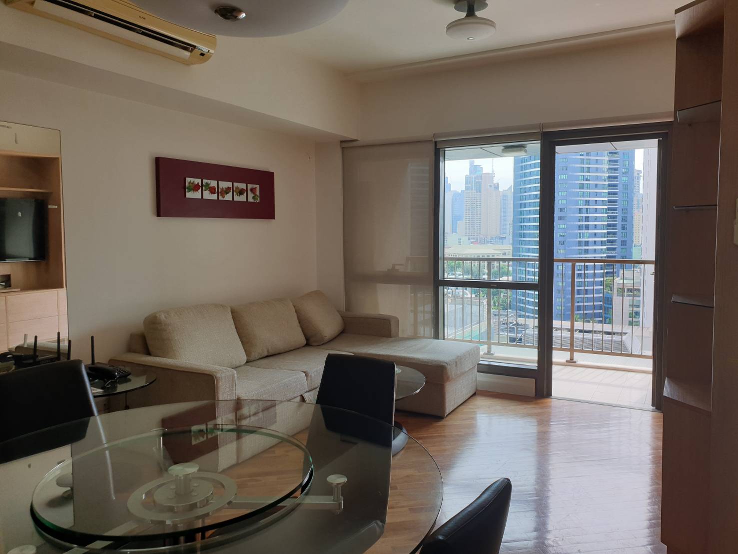 Fully Furnished 1-Bedroom Unit with Parking & Balcony in Joya Lofts and Towers for Lease