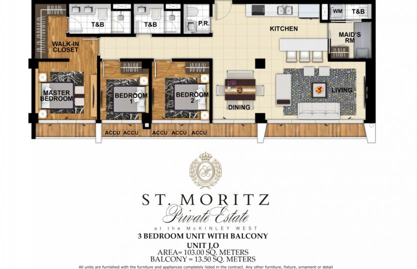 3BR Unit For Sale in St. Moritz Private Estates